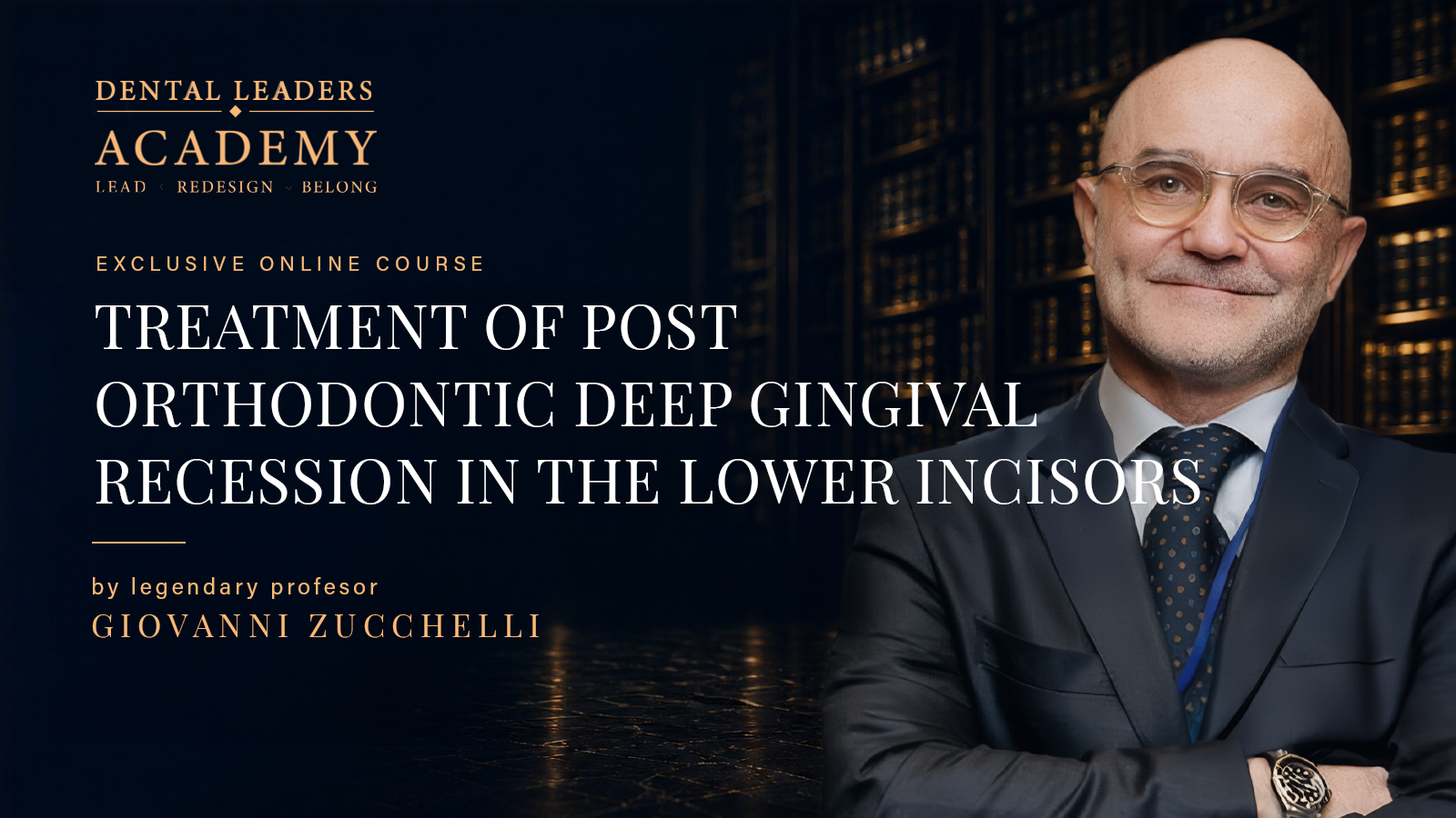 Treatment of Post Orthodontic Deep Gingival Recession in the Lower Incisors